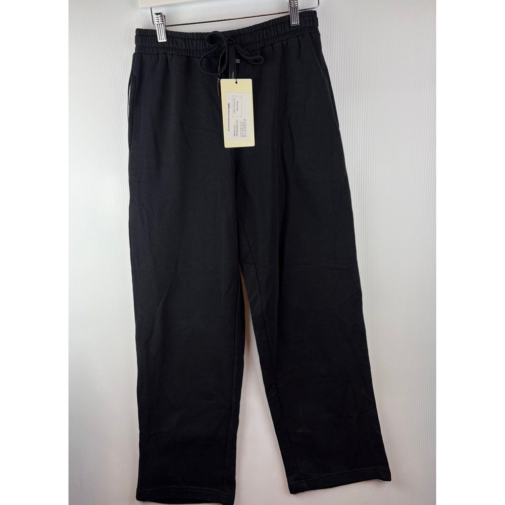Natty Garb Signature Jogger Men Small Black Sweatpants Y2K Streetwear Baggy Goth